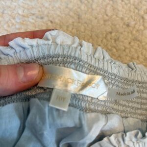 LoveShackFancy Soft Blue Ruffled Skirt